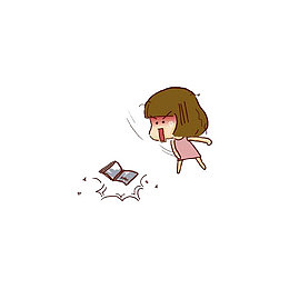摔书的女孩
