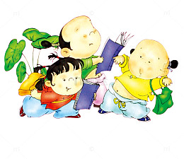 儿童唐诗三百首插图