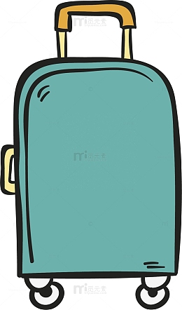 手绘涂鸦拉杆箱