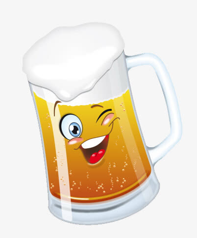 卡通啤酒表情素材