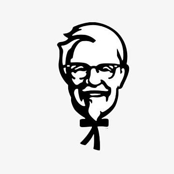 爷爷标志歪头png卡通漫画肯德基和麦当劳png肯德基美食标志png肯德基