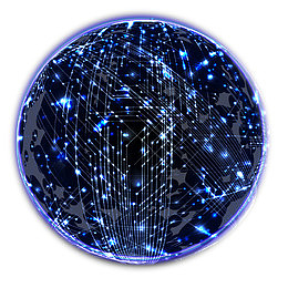 炫光线框科技背景