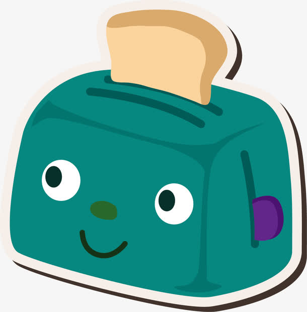 卡通纸巾盒矢量图