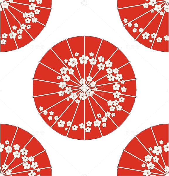 日式和风油纸伞