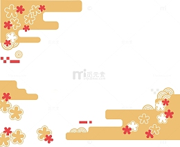 和风装饰花纹