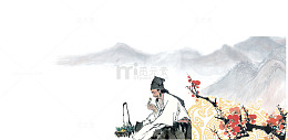 古风在山间采药的古人