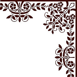 欧式边角花纹