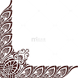 欧式边角花纹