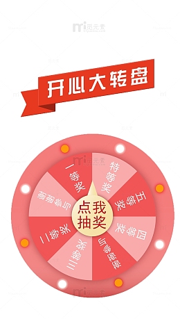 转盘抽奖界面