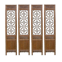 复古式海棠花中国门框