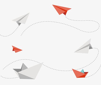 卡通纸飞机