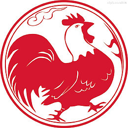 窗花鸡年