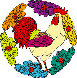 雄鸡免抠素材