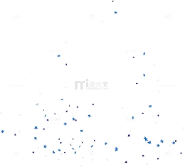 蓝色闪耀礼花