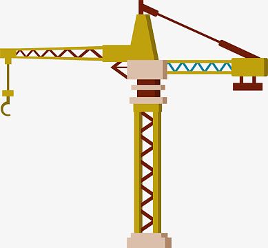 卡通塔吊装饰图案