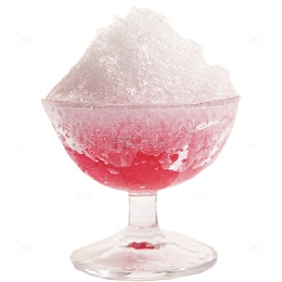 凉爽水蜜桃刨冰