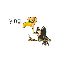 卡通秃鹰学拼音插图