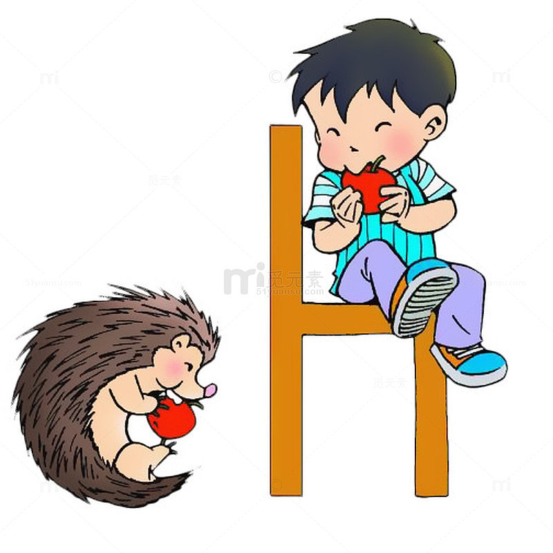 卡通拼音插图