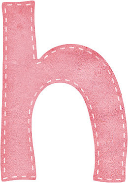 手绘字母h