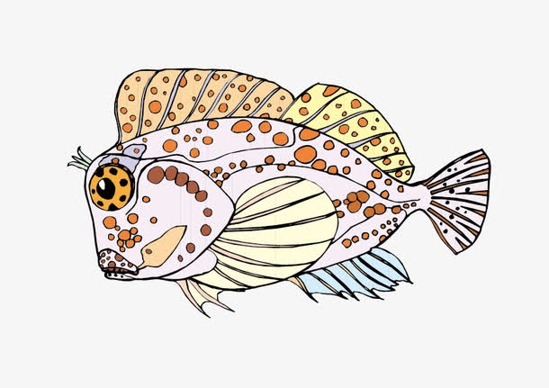 手绘热带鱼