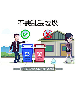 不要乱丢垃圾