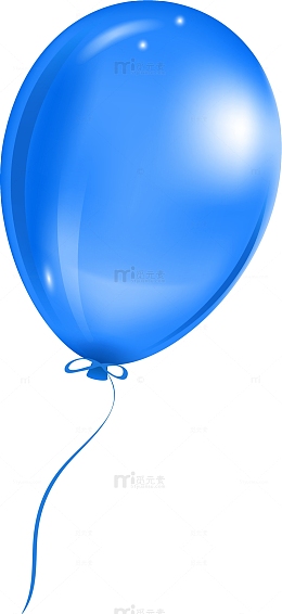 简约蓝色气球