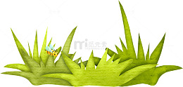 卡通绿色草丛