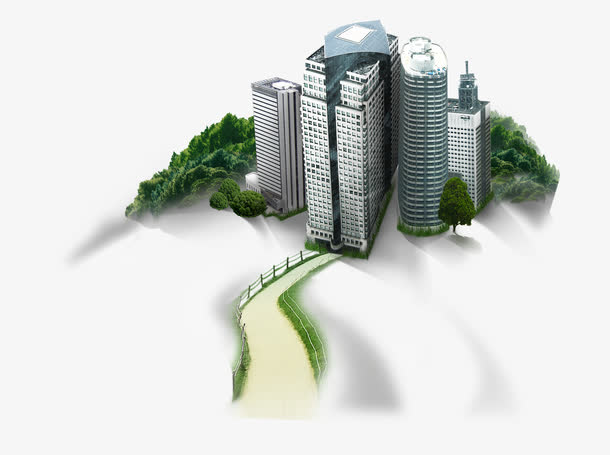 城市免抠素材免费下载_觅元素51yuansu.com