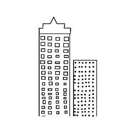 高楼城市简笔