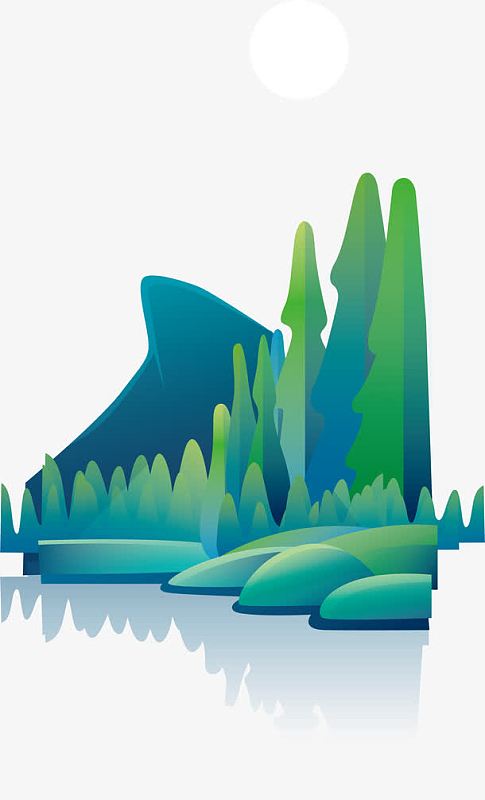 桂林青山绿水水墨