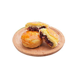 产品实物酥皮玫瑰鲜花饼