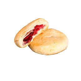 产品实物特色玫瑰鲜花饼