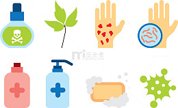 手掌细菌勤洗手