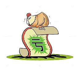 股票亏本公鸡漫画