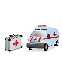 救护车素材矢量