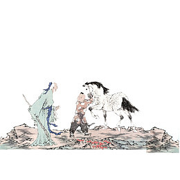 古代墨画