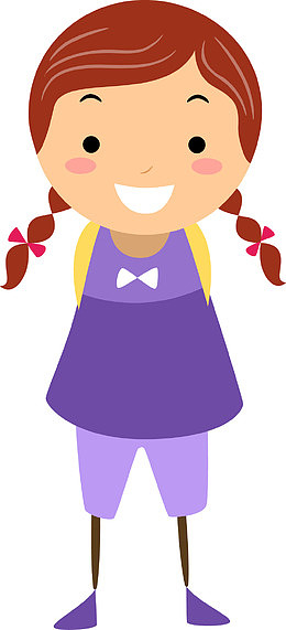 文静的小女孩
