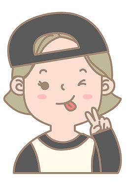 戴帽子的可爱小男孩