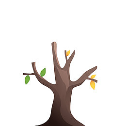 卡通手绘大树