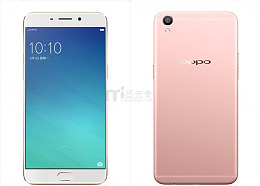 粉色oppor9手机正反面