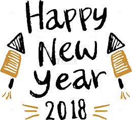烟花新年标签
