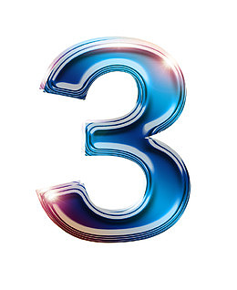 炫丽 数字 艺术字  酷炫