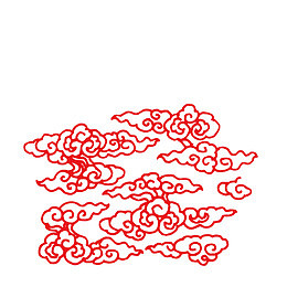居中的云纹