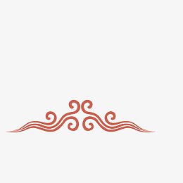 png矢量四款圆形祥云pngpng喜庆如意新年边框pngpng立体创意彩色祥云