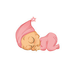 享受睡眠时间的小婴儿