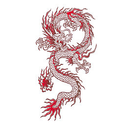 红色龙的素材