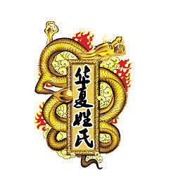 华夏姓氏龙图腾装饰