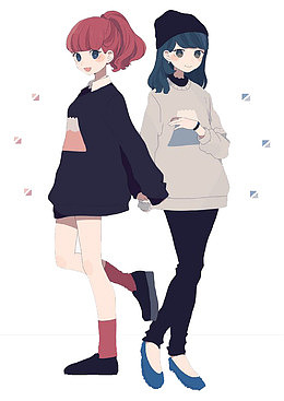 卡通闺蜜