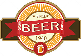 卡通小麦穗贺岁卡矢量图