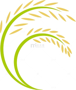 卡通稻谷麦穗